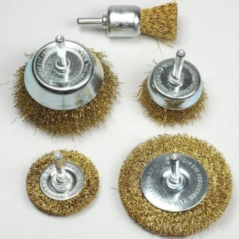 jeu de 5 brosse métallique