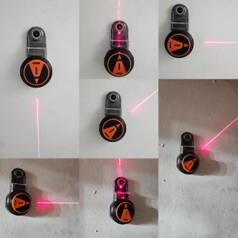 collecteur de poussière avec niveau laser