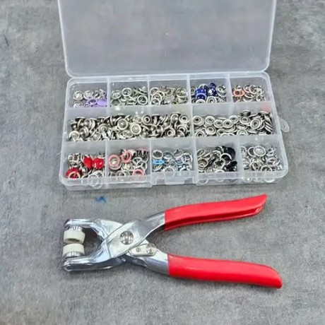 kit de bouton-pression avec pince