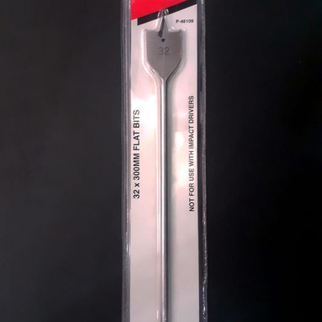 meche a bois plate 32mm-30cm