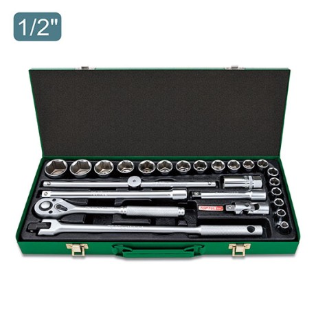CAISSE A DOUILLE 12PANS 25PCS TOPTUL