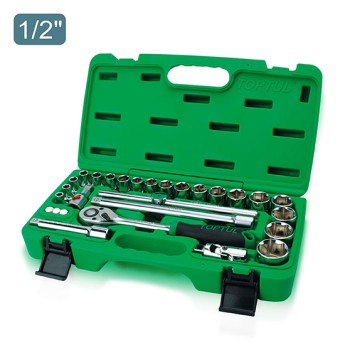 CAISSE A DOUILLE 28 PCS  8-32 a lumière TOPTUL